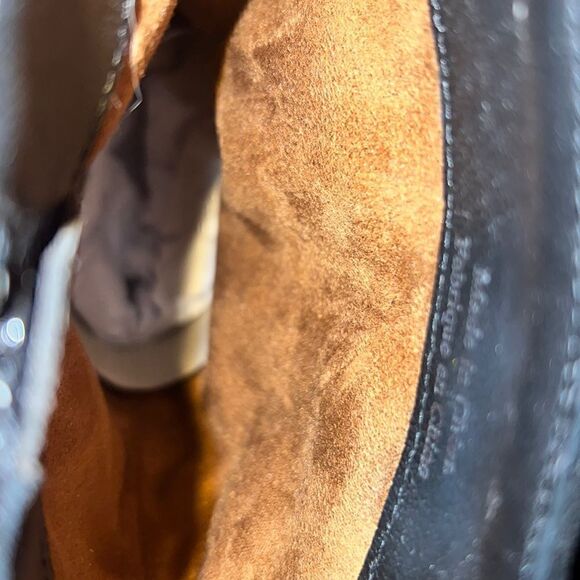 JEFFREY CAMPBELL SHAKE YA OSTRICH FEATHER BOOTS NEW BLACK - Picture 10 of 11